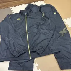 ASICS ブラック ジップアップジャケット L