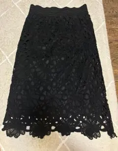 フラワーレースタイトスカート