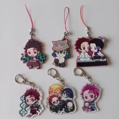 鬼滅の刃　ラバーストラップ　アクリルキーホルダー