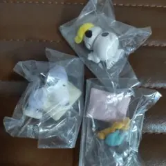 PEANUTSすやすやおやすみマスコット3体