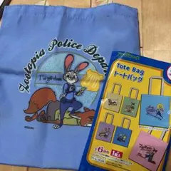 ダイソー　ズートピア　ランダム　トートバッグ　ニック　ジュディのサムネイル