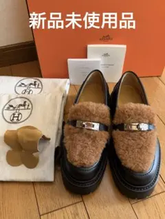 エルメス ミュール 36 カルロッタ サボ ブラック ケリー レザー 23cm