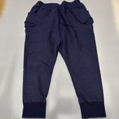 rehacer フラワーイージー　サルエルパンツ L ダークブルー