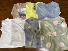 【中古品】おまとめ売り★子ども用薄手長袖Tシャツ７枚セット★80センチ