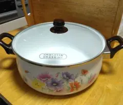 たぬきち商店様専用　ハチウェア　ホーロージャンボ鍋　28㎝　昭和レトロ