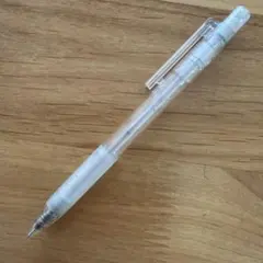 無印良品 ポリカーボネイトシャープペン ラバーグリップ付 0.5mm 透明