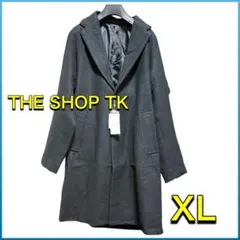 THE SHOP TK チェスターコート ロングコート 黒 ブラック XL