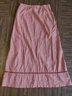 ピンクハウス NATURE TRAIL ギンガムチェック ロングスカート