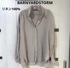 BARNYARDSTORM リネン100%シャツ ベージュ 0 ゆったりのサムネイル