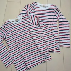 mikihouse ミキハウス 長袖カットソー ボーダー 2枚セット