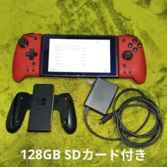 Switch 本体 SDカード128GB ホリ ジョイコン 充電器 グリップのサムネイル