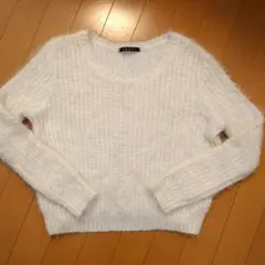 INGNI ホワイト ニット セーター 長袖 Мサイズ
