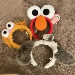 【USJ】カチューシャ 3点セット エルモ／セサミストリート／スヌーピー 単品可