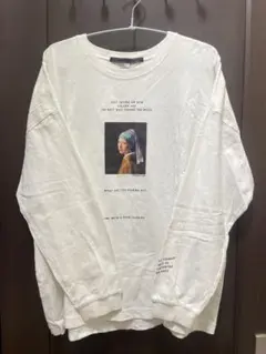 PAGE BOY ページボーイ アートTシャツ 真珠の耳飾りの少女 ロンＴ