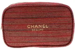 【新品】CHANEL BEAUTE ノベルティレッドポーチ