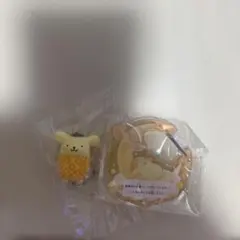 【サンリオ】ガチャ ポムポムプリン めじるしチャーム カラビナ
