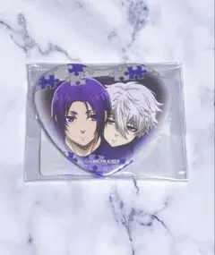 ブルーロック　ハート缶バッジ　凪誠士郎さん＆御影玲王さん