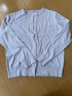 パープル カーディガン