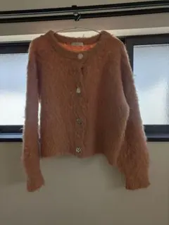 起毛シャギーカーディガン