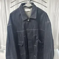 ダークデニムジャケット＆ワイドパンツセット