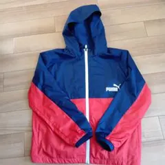 PUMA ジャケット 150cm 青・赤　フード付き