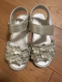 【美品】BRANSHES ゴールドサンダル 19.0