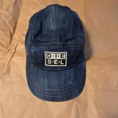 DIESEL デニムキャップ ロゴ刺繍入り　中古