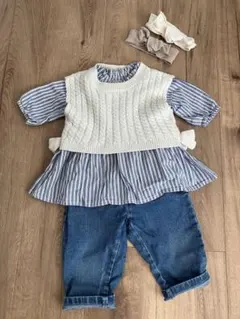 プティマイン　シャツ&ベスト　コーディネートセット