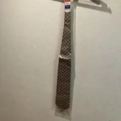 タイシルク ネクタイ 幾何学模様 ブラウン