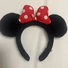 ミニーマウス カチューシャ 赤い水玉