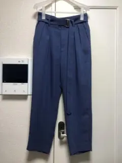 CULLNI クルニ ベルテッド ツータック テーパード スラックス パンツ
