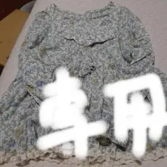 専用！花柄 ネコプリント 長袖ブラウス 裾レースのサムネイル