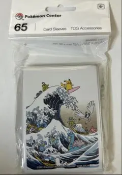 ポケモンカード葛飾北斎 ピカチュウ　デッキシールド　海外サプライ65枚入り