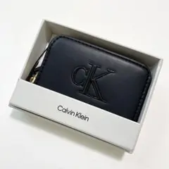 カルバンクライン ミニ財布 コンパクトウォレット レディース ロゴ 黒 ブラック