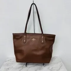 ✨COACH✨コーチ✨キャンバス✨ブラウン✨ロゴ入り✨ヴィンテージ✨トートバッグ