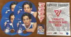 千葉ジェッツ　ニベア　富樫勇樹　オリジナルコラボうちわ　カード
