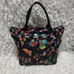 【美品】レスポートサック ディズニーコラボトート イッツアスモールワールド