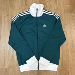 adidas ジップアップジャケット M ダークグリーン
