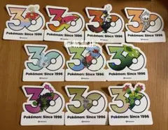 ポケモン 韓国限定 ポケモンストア30周年ロゴステッカー シール まとめ