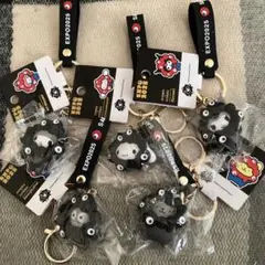 大阪万博　サンリオ黒ミャクミャクなりきりキーホルダー　５種類セット