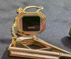 Lynx ゴールド ネクタイピン カフスボタン セット
