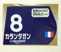 カランダガン 2025年 ジャパンカップ 出走馬ミニゼッケン 競馬