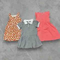 女の子子供服　ワンピース　90 おまとめ売り3点セット
