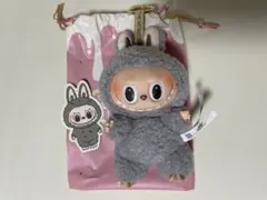 ラブブ(LABUBU) マカロン Sesame Bean グレー