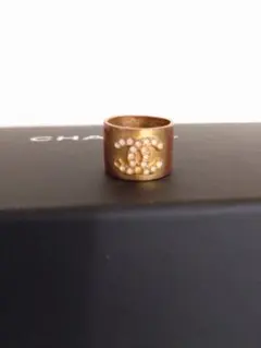 CHANEL ２００１年秋冬コレクション　ココマークストーンリング　ヴィンテージ
