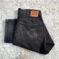 極太　バギー　リーバイス　550 ワイド ブラックデニム W40L30