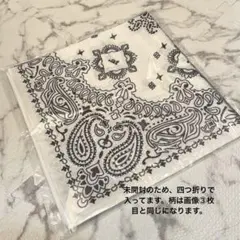 高野洸 .at バンダナ白　.at-Original Bandanna