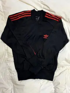 希少 90s adidas トラックジャケット　赤黒