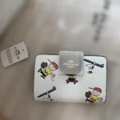 COACH Peanuts 二つ折り財布 C4899 ホワイトのサムネイル