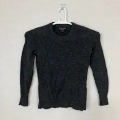 バナナリパブリック ニット セーター 長袖 クルーネック チャコールグレー XS
